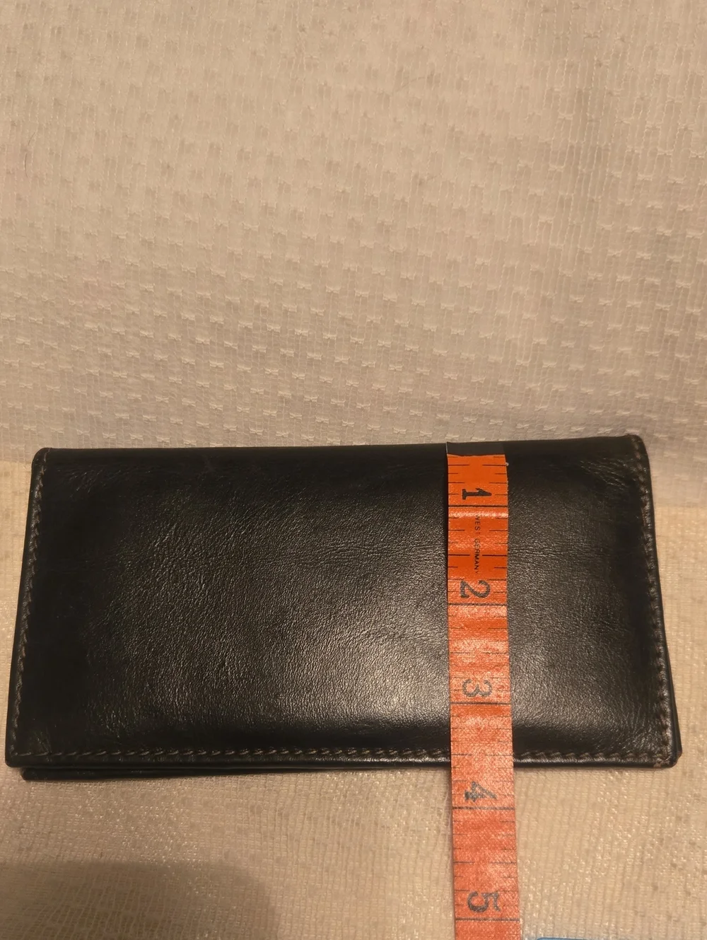 Brown Bi-Fold Leather Wallet or Checkbook Cover